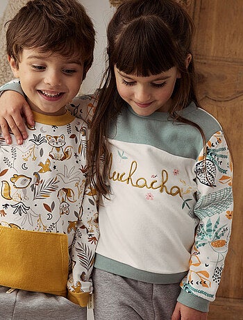 Sweat-shirt enfant en molleton Holamuchacha