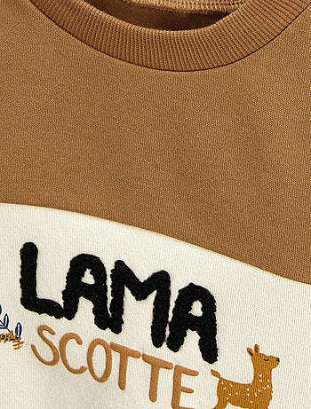Sweat-shirt enfant en molleton Lamascotte