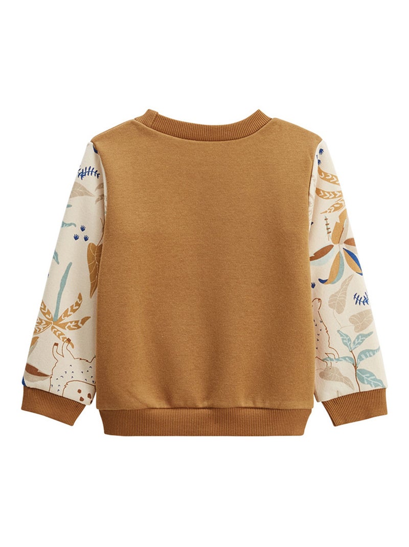 Sweat-shirt enfant en molleton Lamascotte Ecru - Kiabi