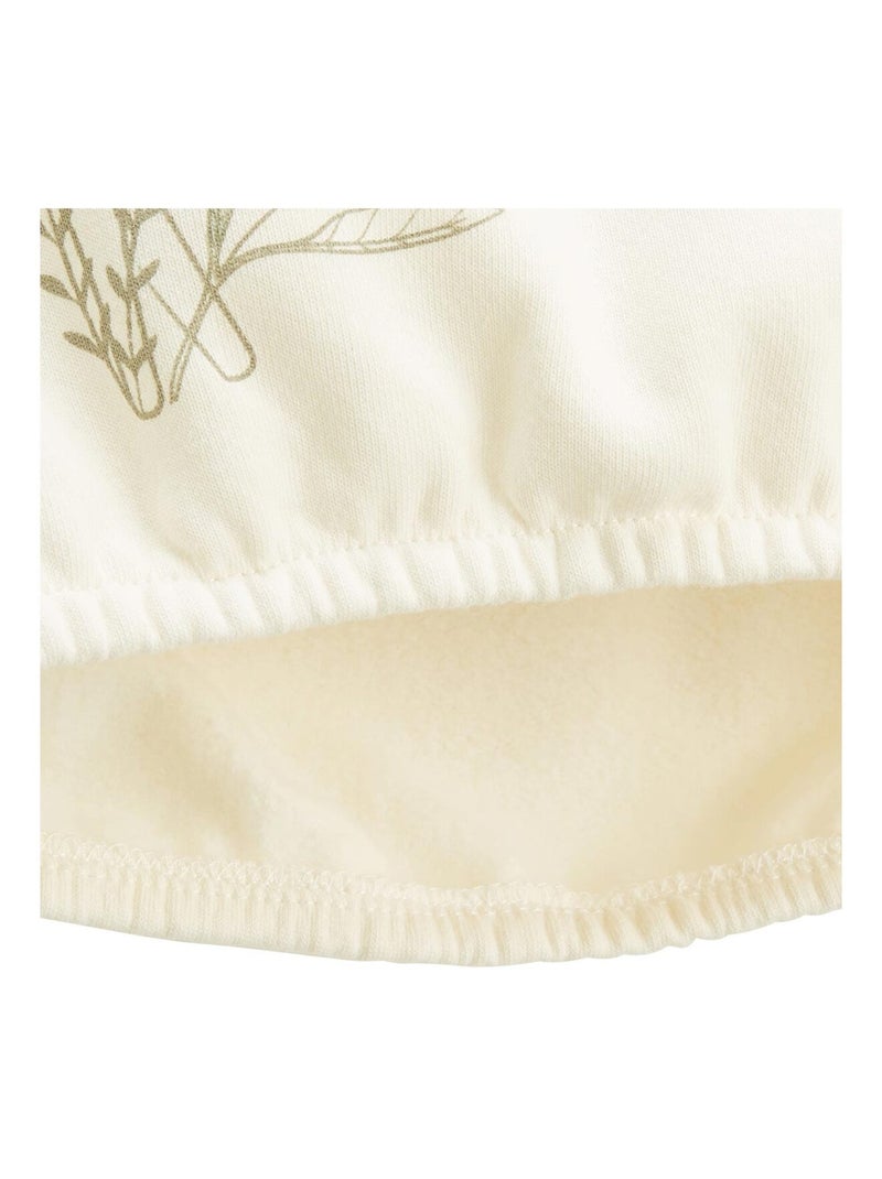Sweat-shirt enfant en molleton Lison Ecru - Kiabi