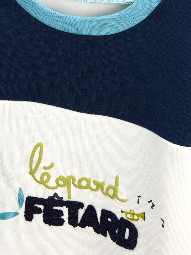 Sweat-shirt enfant en molleton Oscar Bleu - Kiabi