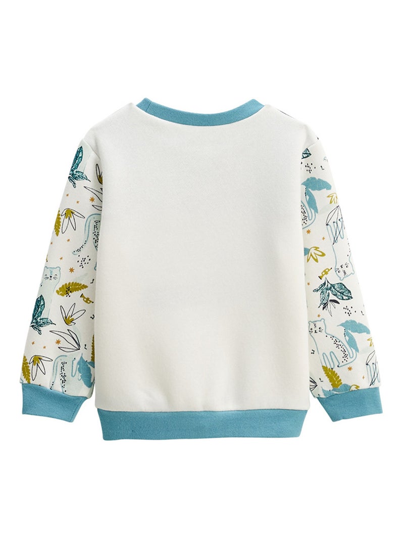 Sweat-shirt enfant en molleton Oscar Bleu - Kiabi