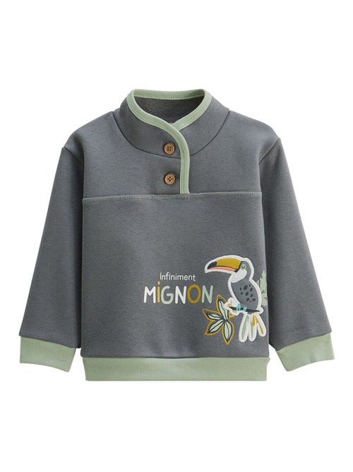 Sweat-shirt enfant en molleton ultra chaud Boavista - Kiabi