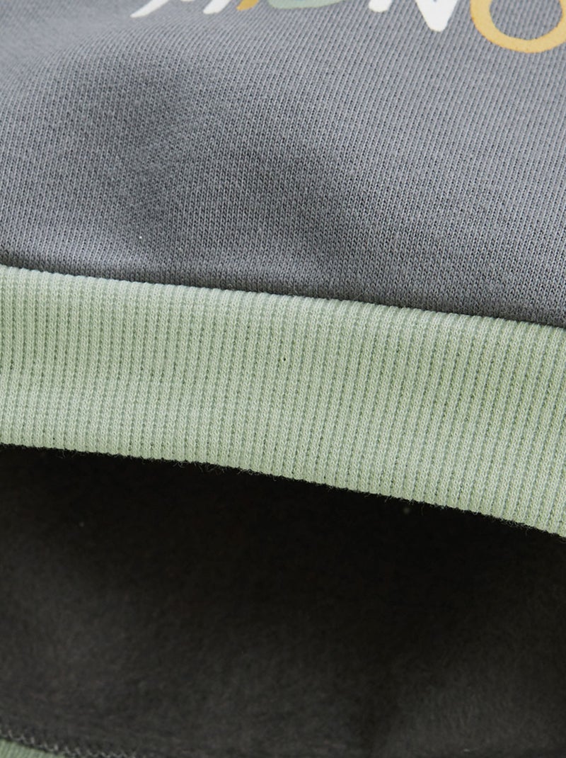 Sweat-shirt enfant en molleton ultra chaud Boavista Gris - Kiabi