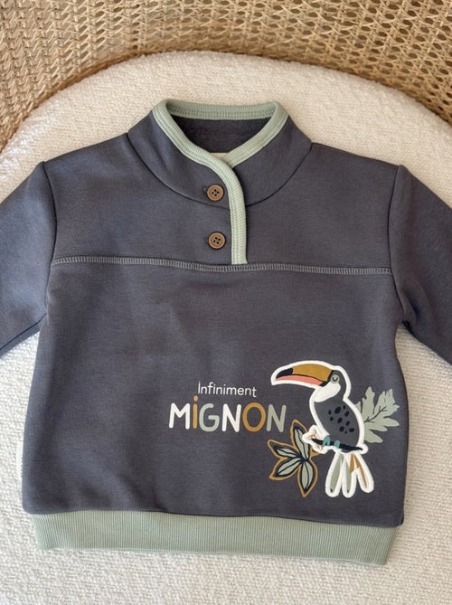 Sweat-shirt enfant en molleton ultra chaud Boavista - Kiabi