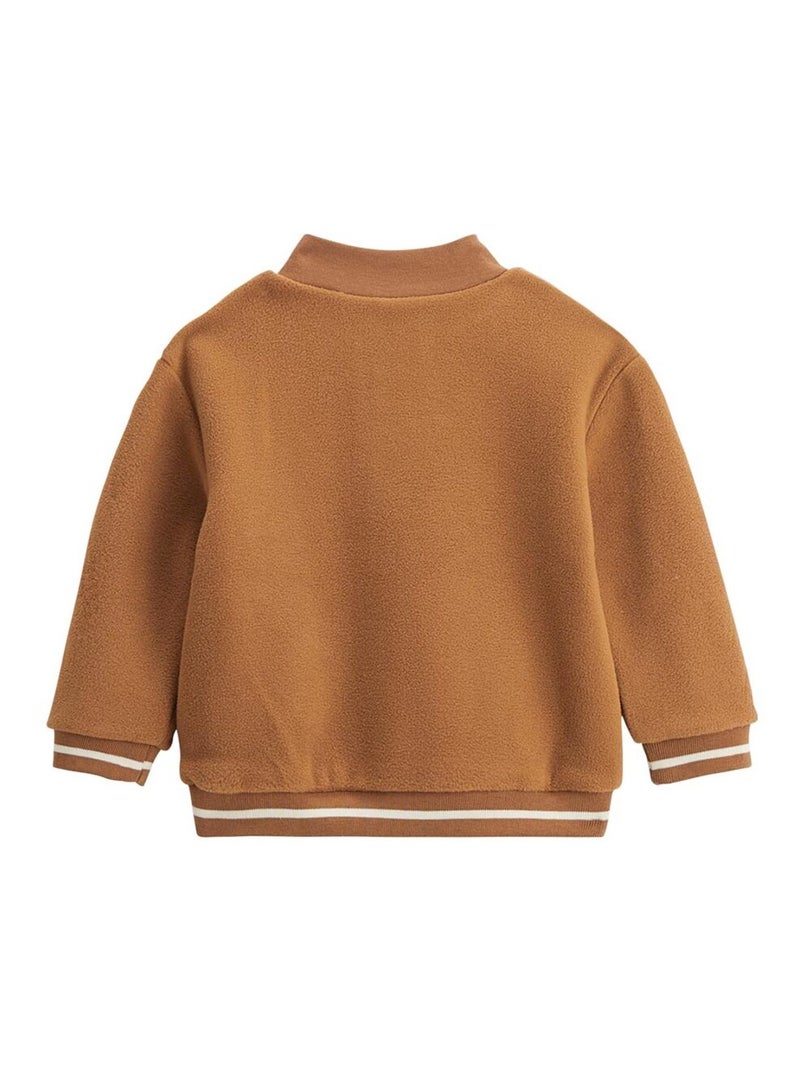 Sweat-shirt enfant en polaire Constellation Camel - Kiabi