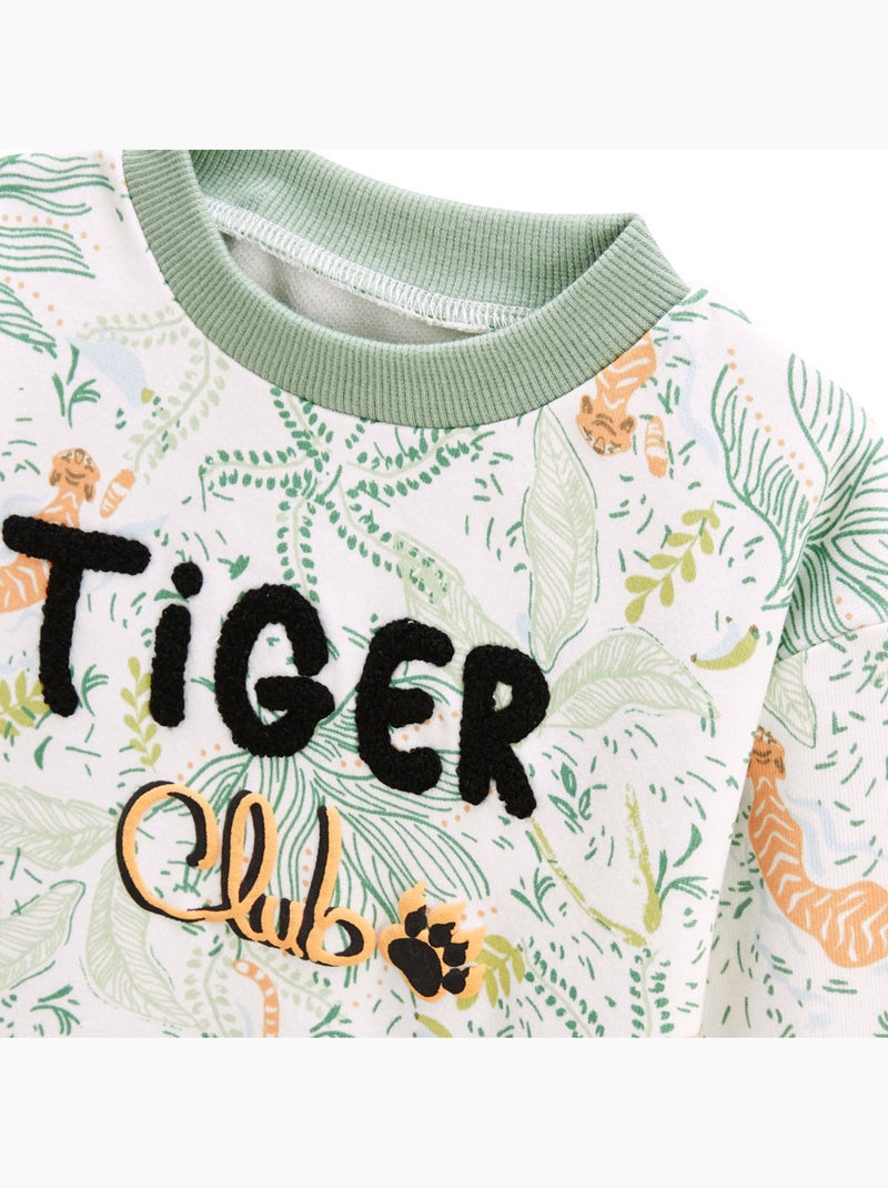 Sweat-shirt enfant Kanha Ecru - Kiabi