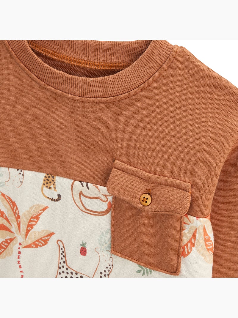Sweat-shirt enfant Tango Marron - Kiabi