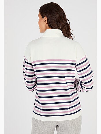 Sweat-shirt esprit marinière - Happy D. by Damart