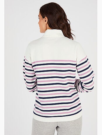 Sweat-shirt esprit marinière - Happy D. by Damart