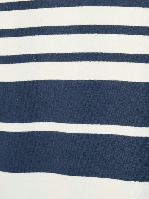 Sweat-shirt esprit marinière - Happy D. by Damart - Kiabi