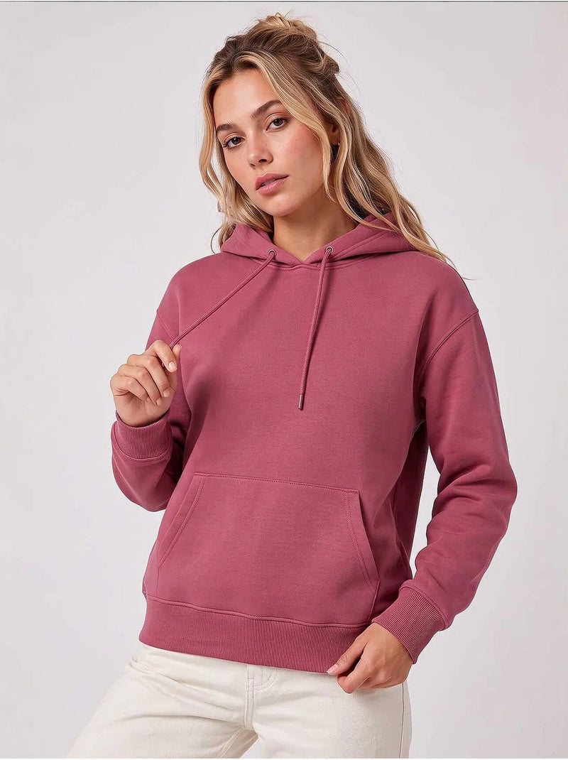 Sweat-shirt femme à capuche tommy Vieux rose - Kiabi