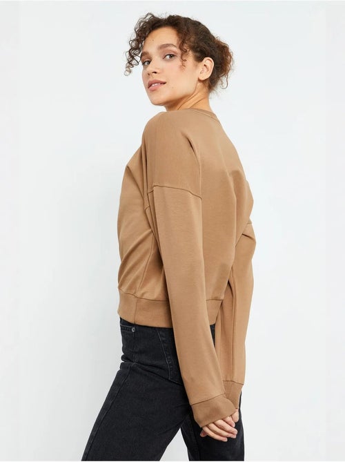 Sweat-shirt femme coupe décontractée à col rond tommy - Kiabi Sweat-shirt femme coupe décontractée à col rond tommy - Kiabi