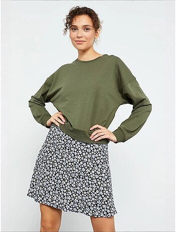 Sweat-shirt femme coupe décontractée à col rond tommy