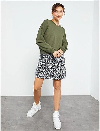 Sweat-shirt femme coupe décontractée à col rond tommy