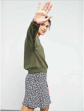 Sweat-shirt femme coupe décontractée à col rond tommy