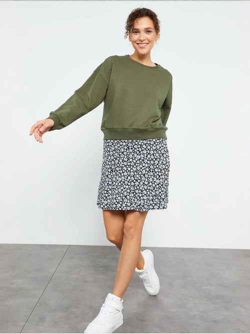 Sweat-shirt femme coupe décontractée à col rond tommy - Kiabi Sweat-shirt femme coupe décontractée à col rond tommy - Kiabi