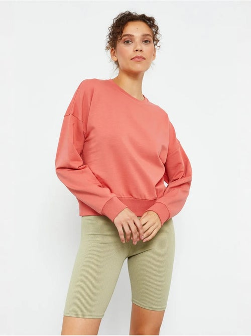 Sweat-shirt femme coupe décontractée à col rond tommy - Kiabi Sweat-shirt femme coupe décontractée à col rond tommy - Kiabi