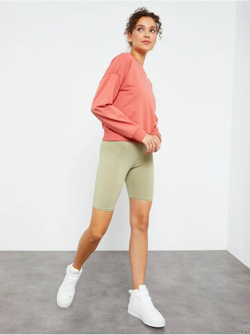 Sweat-shirt femme coupe décontractée à col rond tommy Orange clair - Kiabi