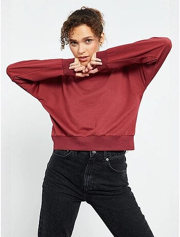 Sweat-shirt femme coupe décontractée à col rond tommy