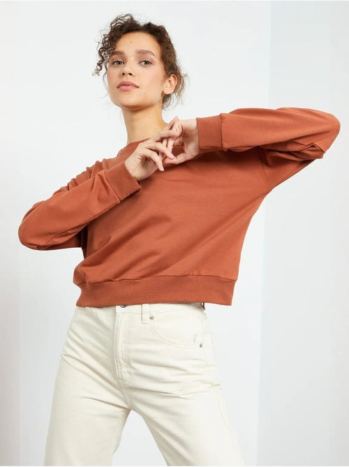 Sweat-shirt femme coupe décontractée à col rond tommy - Kiabi Sweat-shirt femme coupe décontractée à col rond tommy - Kiabi