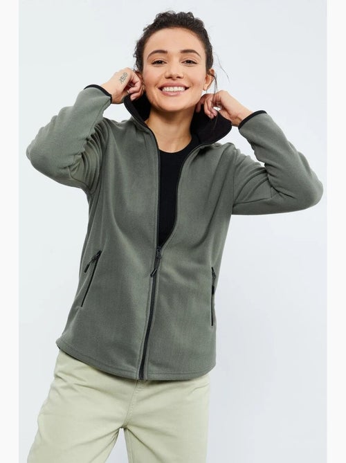Sweat-shirt femme en maille peluche à fermeture éclair tommy - Kiabi