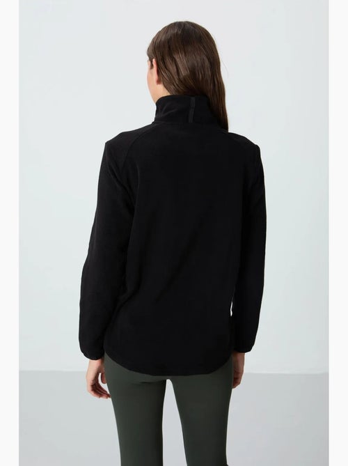 Sweat-shirt femme en maille peluche à fermeture éclair tommy - Kiabi