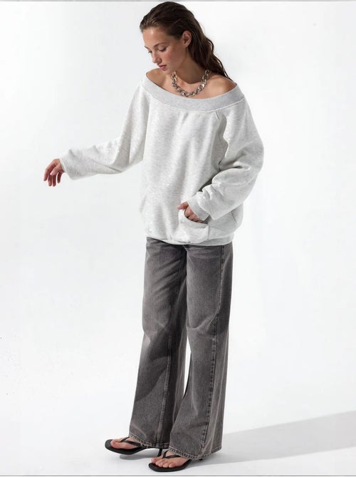 Sweat-shirt femme en mélange de coton busem - Kiabi Sweat-shirt femme en mélange de coton busem - Kiabi