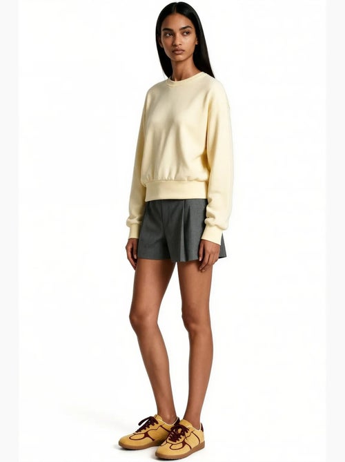 Sweat-shirt femme en mélange de coton busem - Kiabi Sweat-shirt femme en mélange de coton busem - Kiabi