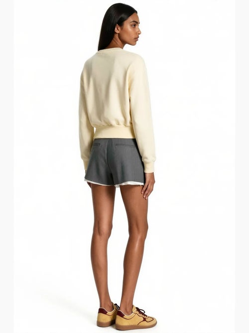 Sweat-shirt femme en mélange de coton busem - Kiabi Sweat-shirt femme en mélange de coton busem - Kiabi
