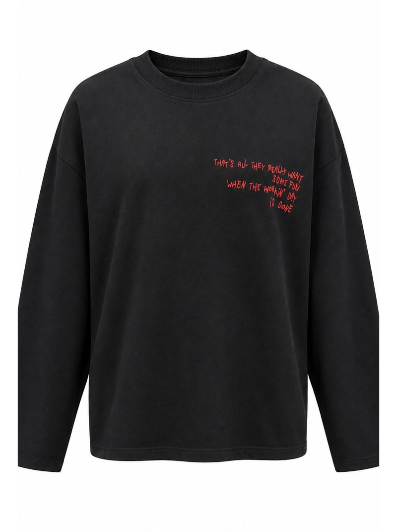 Sweat-shirt femme mixray Noir - Kiabi