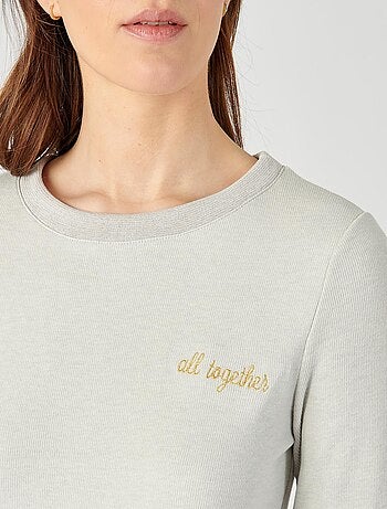 Sweat-shirt femme molleton gratté Thermolactyl Sensitive - Damart