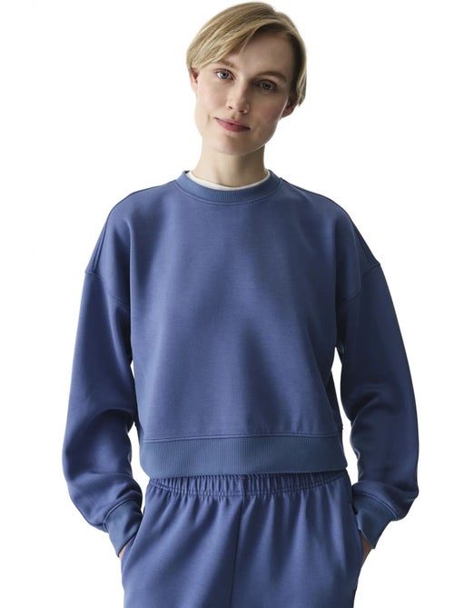 Sweat-shirt femme silky touch au toucher soyeux penti - Kiabi Sweat-shirt femme silky touch au toucher soyeux penti - Kiabi