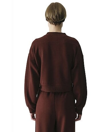 Sweat-shirt femme silky touch au toucher soyeux penti