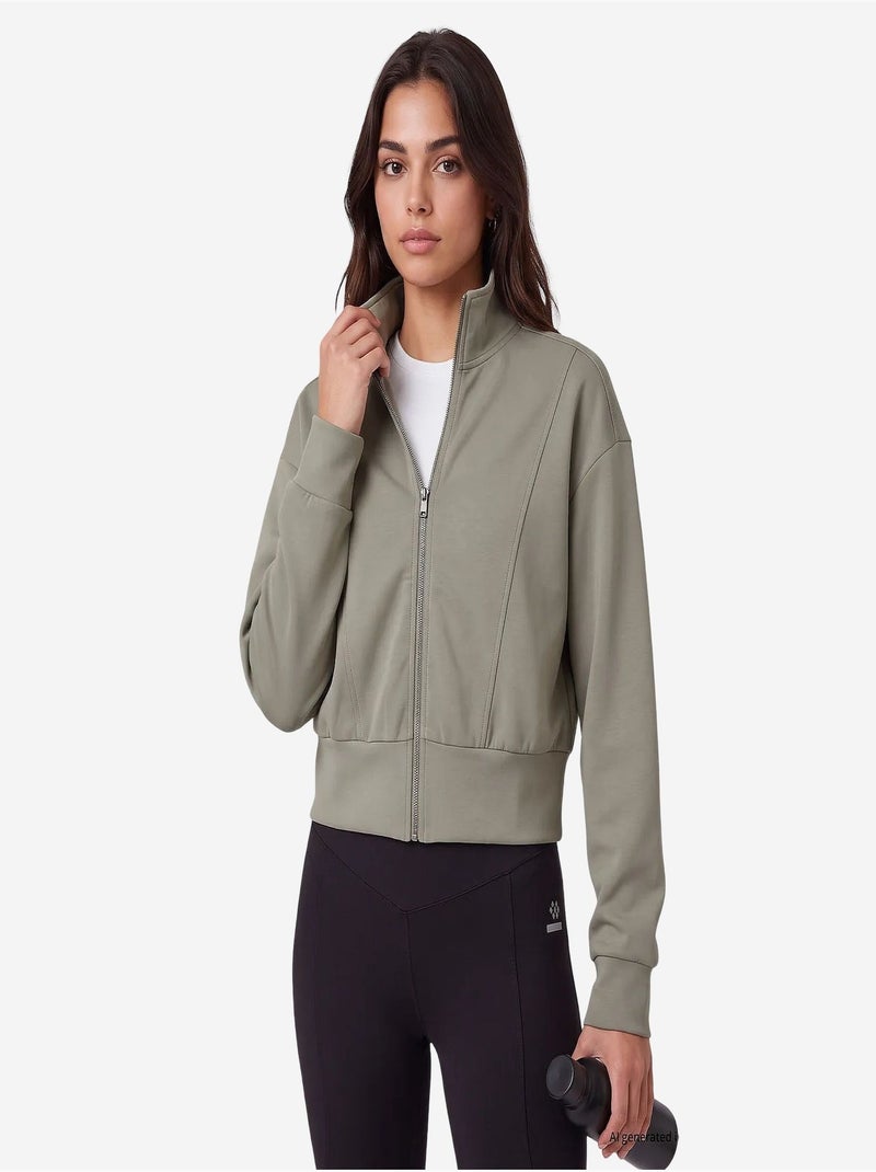 Sweat-shirt femme tommy Kaki - Kiabi