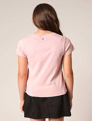 Sweat-shirt fille décoré de petits cœurs en relief 'Deeluxe'