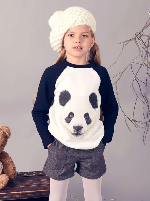 Sweat-Shirt Fille     PANDA - La Faute à Voltaire - Kiabi