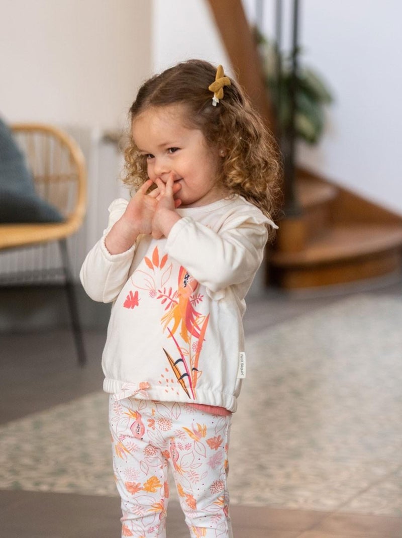 Sweat-shirt fille Sumba Ecru - Kiabi