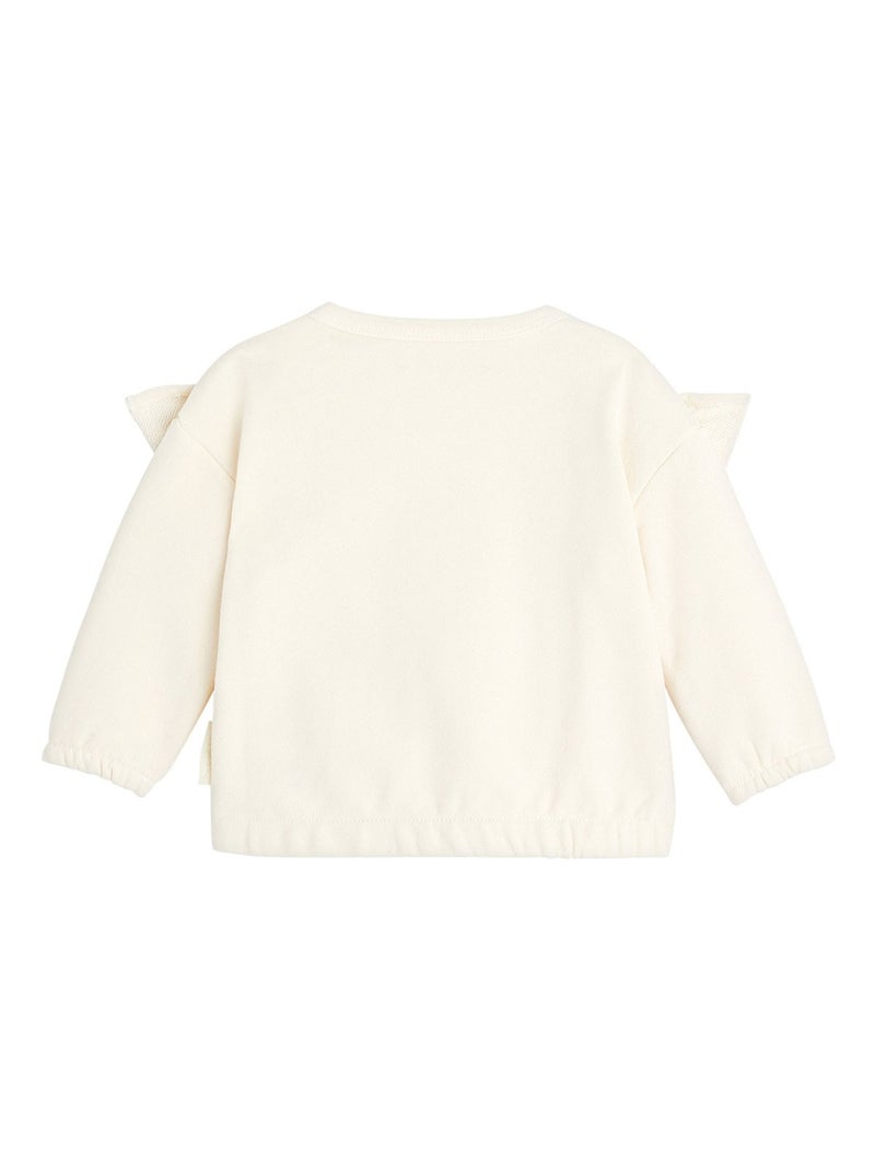 Sweat-shirt fille Sumba Ecru - Kiabi