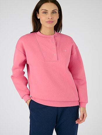 Sweat-shirt finitions bord-côtes Thermolactyl - Damart