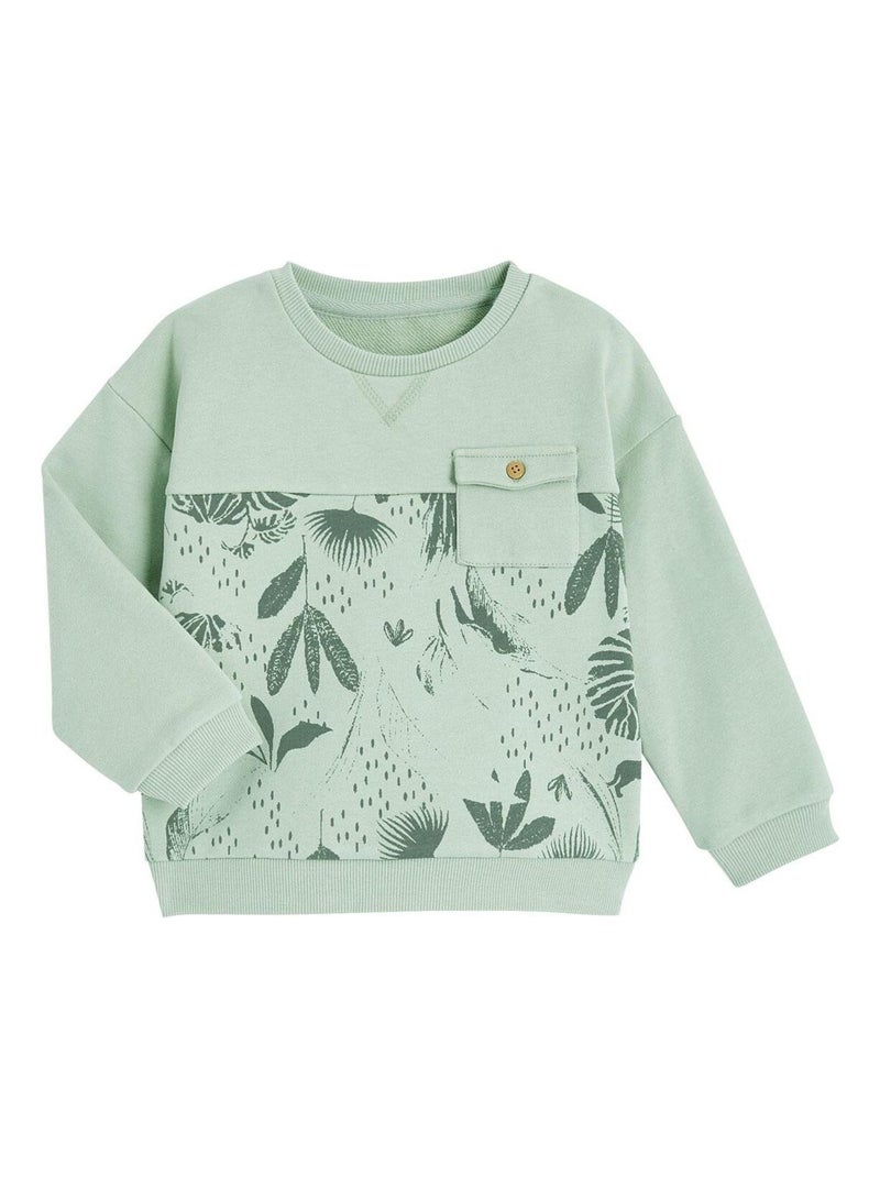 Sweat-shirt garçon Savane Kaki - Kiabi