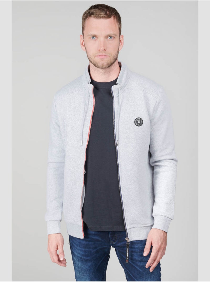 Sweat-shirt goal 'le temps des cerises' Gris - Kiabi