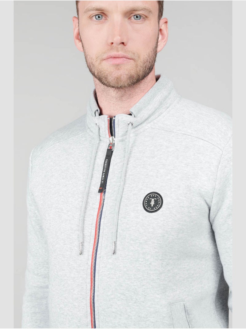 Sweat-shirt goal 'le temps des cerises' Gris - Kiabi