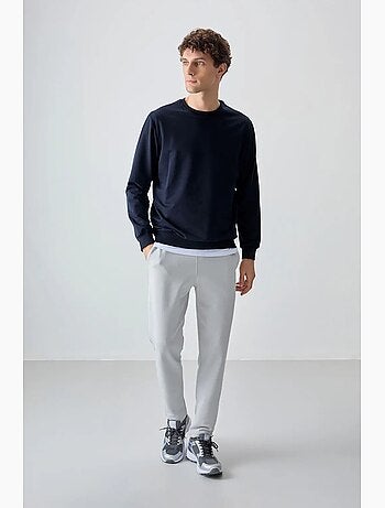 Sweat-shirt homme col rond uni tommy