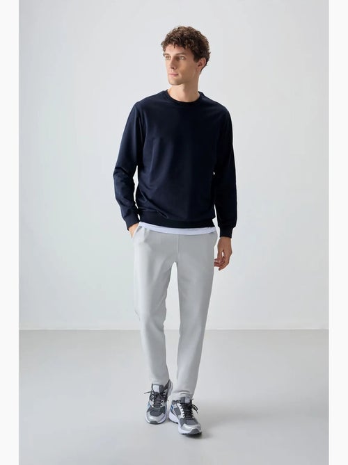 Sweat-shirt homme col rond uni tommy - Kiabi Sweat-shirt homme col rond uni tommy - Kiabi