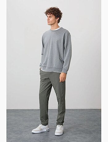 Sweat-shirt homme col rond uni tommy