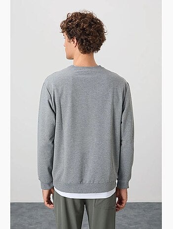 Sweat-shirt homme col rond uni tommy