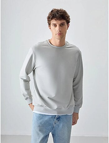 Sweat-shirt homme col rond uni tommy