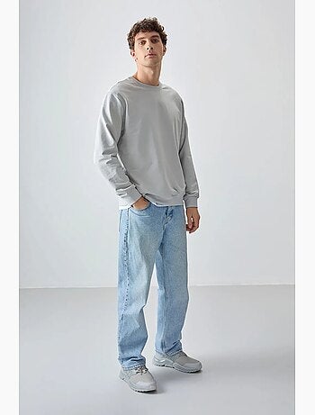 Sweat-shirt homme col rond uni tommy