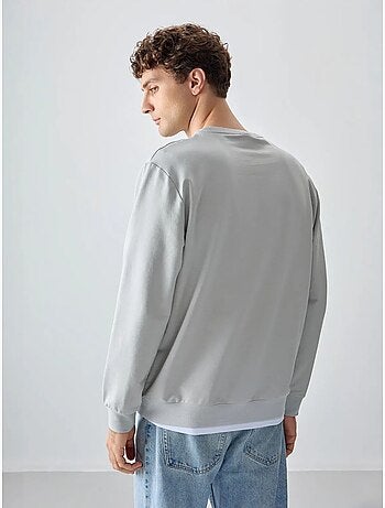 Sweat-shirt homme col rond uni tommy
